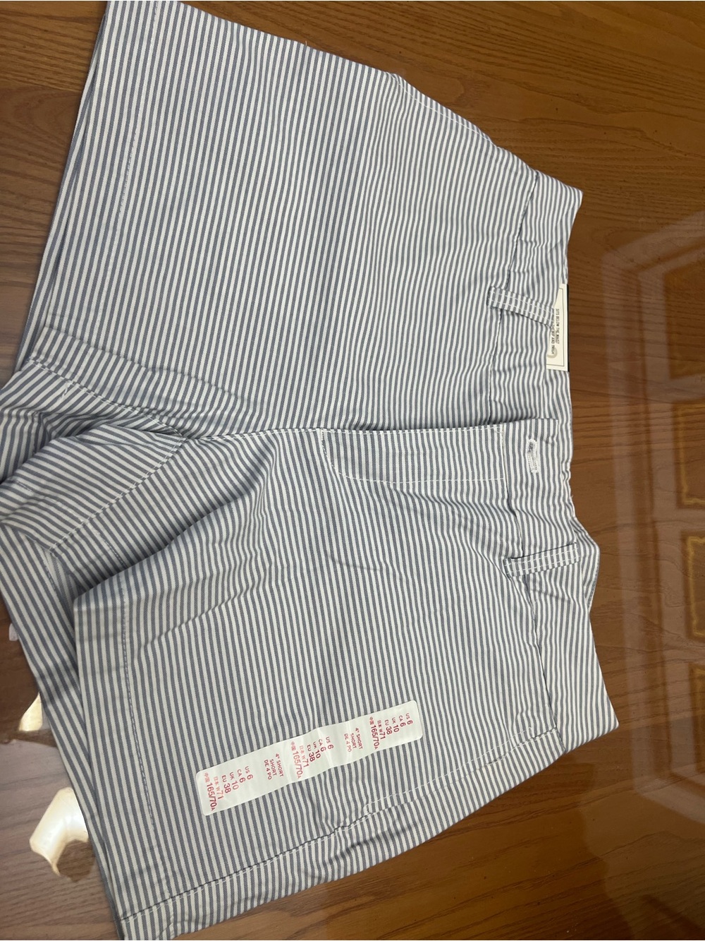 GAP Blue and White Striped Women’s Shorts